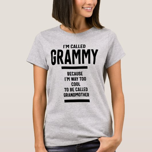Frauen, die ich Grammy nenne - Oma-Geschenk T-Shirt (Vorderseite)