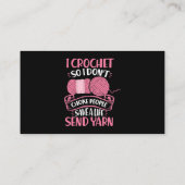 Frauen, die ich kreuze, also ersticke ich nicht Me Visitenkarte (Rückseite)