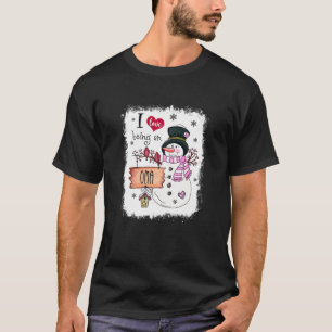Frauen, die ich Liebe ist ein Oma Snowman Weihnach T-Shirt
