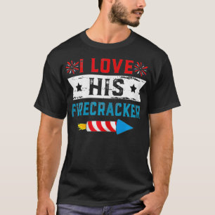 Frauen, die ich Liebe seines Firecracker Funny Mat T-Shirt