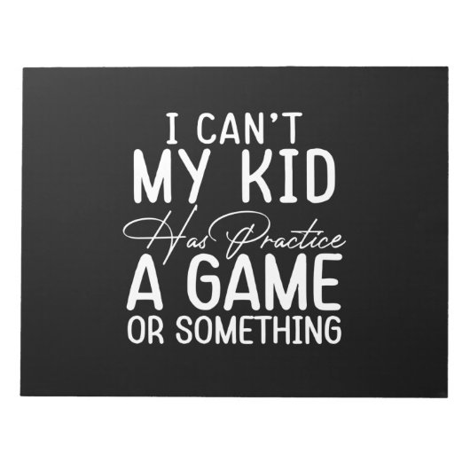 Frauen, die ich nicht kann, dass mein Kind ein Spi Notizblock (Vorderseite)