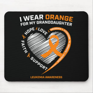 Frauen, die ich Orange für meine Enkeltochter Leuk Mousepad