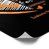 Frauen, die ich Orange für meine Mutter Leukämie A Poster (Ecke)