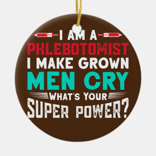 Frauen, die ich Phlebotomistin bin, lasse ich die  Keramik Ornament (Vorne)