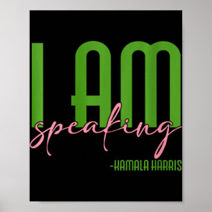 Frauen, die ich spreche Kamala Harris Poster