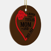 Frauen, die ich zwei Titeln Mama MI haben sie beid Keramik Ornament (Rechts)