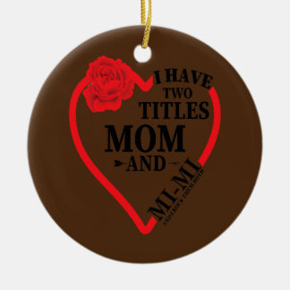 Frauen, die ich zwei Titeln Mama MI haben sie beid Keramik Ornament