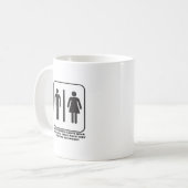 Frauen, die im Badezimmer Kapuzen tragen Kaffeetasse (Vorderseite Links)