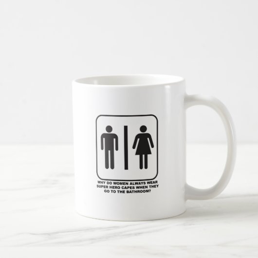 Frauen, die im Badezimmer Kapuzen tragen Kaffeetasse (Rechts)
