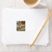 Frauen, die Kartoffeln graben Adressaufkleber (Insitu)