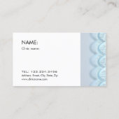 Frauen, die microdermabrasion Hautbehandlung Visitenkarte (Rückseite)