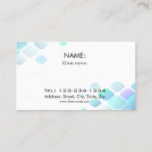 Frauen, die microdermabrasion Hautbehandlung Visitenkarte (Rückseite)