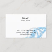 Frauen, die microneedle Hautbehandlung erhalten Visitenkarte (Rückseite)