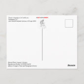 Frauen, die niedrige Hürden laufen Postkarte (Rückseite)