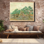 Frauen, die Oliven picken, Van Gogh Poster
