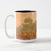 Frauen, die Oliven von van Gogh picken: Zweifarbige Tasse (Links)
