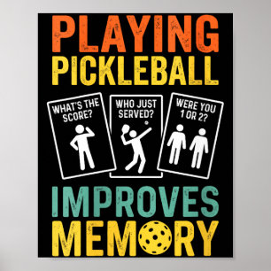 Frauen, die Pickleball spielen, verbessern das Ged Poster