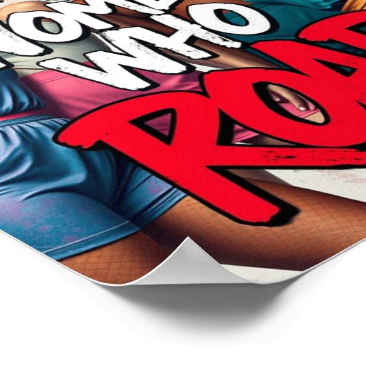 Frauen, die rauben - feministisches Art Poster (Ecke)