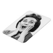 Frauen, die sich dem Gesicht stellen Magnet (Linke Seite)