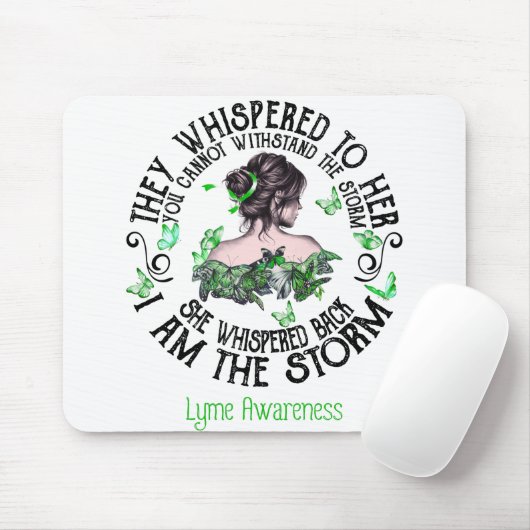 Frauen, die sie flüstert, ich bin die Sturm Lyme B Mousepad (Mit Mouse)