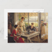 Frauen, die Tee einnehmen Postkarte (Vorne/Hinten)