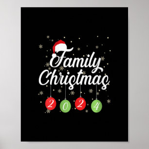 Frauen, die Weihnachten mit dem Santa & amp überei Poster