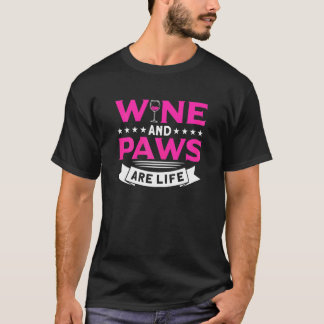 Frauen, die Wein und Paare essen, sind Lebenswein T-Shirt