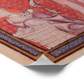 Frauen, die Wolle spinnen Poster (Ecke)