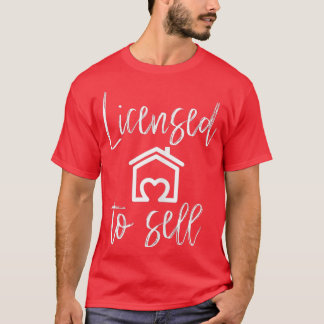 Frauen, die zum Verkauf von echtem Anwesen zugelas T-Shirt