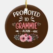 Frauen, die zur Grammie befördert werden Neue Blum Keramik Ornament (Hinten)