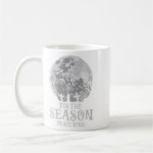 Frauen dies ist die Jahreszeit Y Spuk Mond Creepy Kaffeetasse (Links)