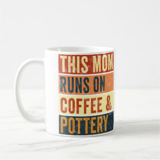 Frauen Diese Mutter Läuft Auf Kaffee Und Töpferton Kaffeetasse