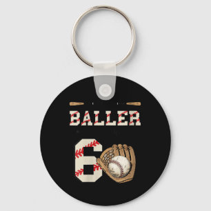 Frauen Dieser Baller Ist Jetzt 6 Geburtstag Baseba Schlüsselanhänger