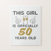 Frauen dieses Mädchen offiziell 50 Jahre 50. Gebur Puzzle (Vertikal)
