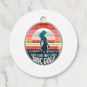Frauen Disc Golf - Frisbee Golf Female Geschenkanhänger (Rückseite)
