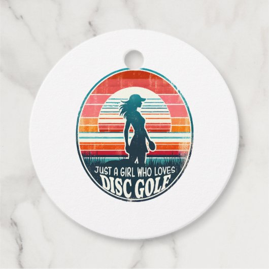 Frauen Disc Golf - Frisbee Golf Female Geschenkanhänger (Vorderseite)