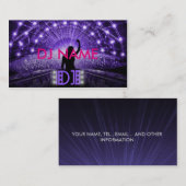 Frauen DJ-Visitenkarte Visitenkarte (Vorne/Hinten)