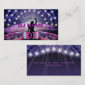 Frauen DJ-Visitenkarte Visitenkarte (Vorne/Hinten)
