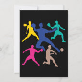 Frauen dodgeball Player für Männer Gaga Ball dodge Einladung (Rückseite)