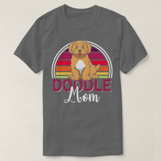Frauen Doodle Mama Labradoodle Goldendoodle 10 T-Shirt (Design vorne)