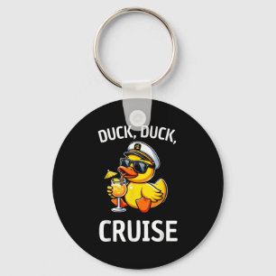 Frauen Duck Duck Cruise Funny Family Cruise Match Schlüsselanhänger