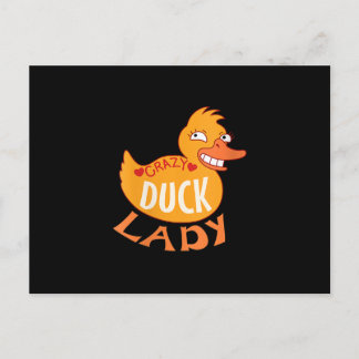 Frauen Duck Lady Geschenk Duckling und Ducky Feiertagspostkarte