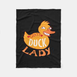 Frauen Duck Lady Geschenk Duckling und Ducky Fleecedecke