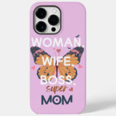 Frauen, Ehefrau, Chef, super Mom Case-Mate iPhone Hülle (Rückseite)