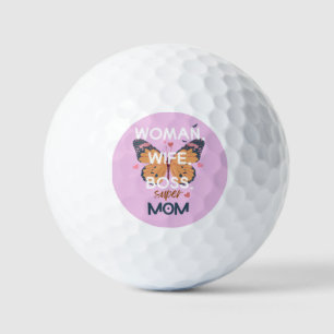 Frauen, Ehefrau, Chef, super Mom Golfball