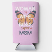 Frauen, Ehefrau, Chef, super Mom Selters Dosenkühler (Vorderseite)