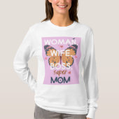 Frauen, Ehefrau, Chef, super Mom T-Shirt (Vorderseite)