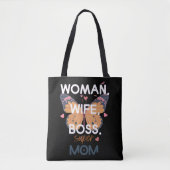 Frauen, Ehefrau, Chef, super Mom Tasche (Vorderseite)