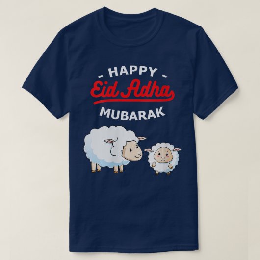 Frauen Eid Al Adha Eid Mubarak Happy Eid Day Musli T-Shirt (Design vorne)