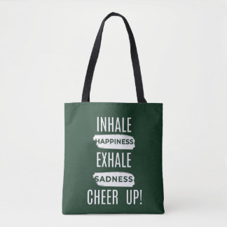 FRAUEN EINATMEN UND AUSATMEN CHEER UP-TOTEBAG TASCHE